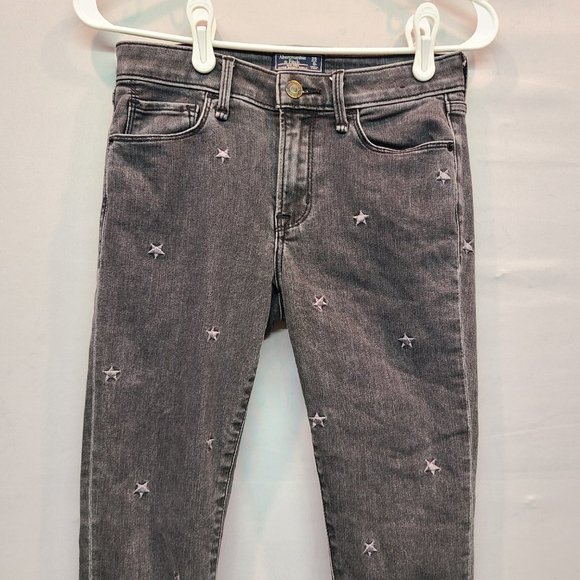 Abercrombie & Fitch Jeans Mid Rise Super Skinny Ankle Gray Star Womens 25  0 - Picture 2 of 7